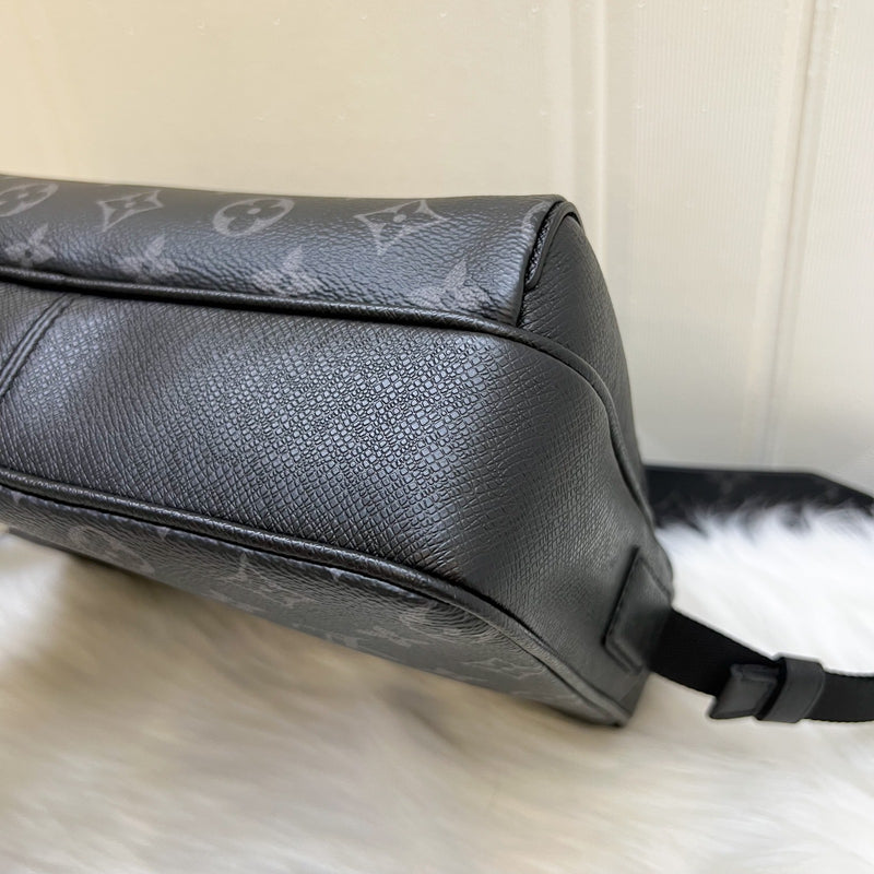 LV Outdoor Messenger Bag in Monogram Eclipse Canvas, Taiga Cowhide leather and SHW (Model: M30233)