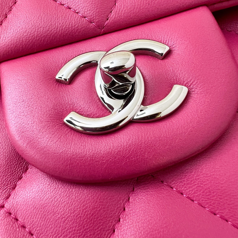 Chanel Jumbo Double Flap DF in Hot Pink Lambskin and SHW