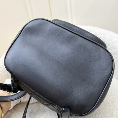 Chanel Duma Mini Backpack in Black Lambskin and LGHW (Model: AS2908)