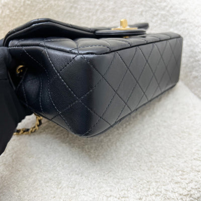 [Brand new - May 2025] Chanel Pearl Crush Mini Rectangular Flap in 25S Black Stiff Lambskin and AGHW (Model: AS1787)