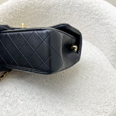 [Brand new - May 2025] Chanel Pearl Crush Mini Rectangular Flap in 25S Black Stiff Lambskin and AGHW (Model: AS1787)