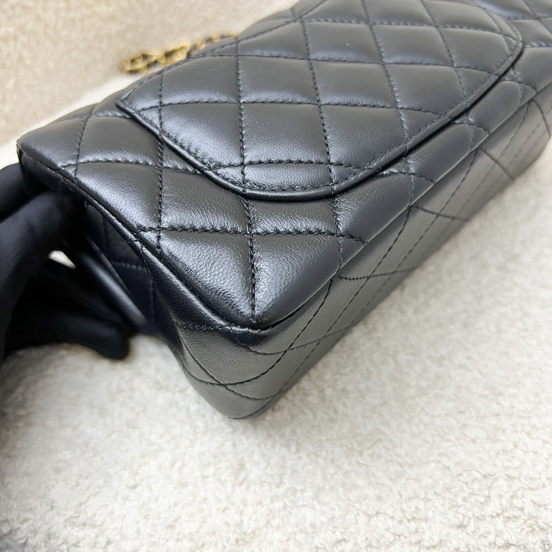 [Brand new - May 2025] Chanel Pearl Crush Mini Rectangular Flap in 25S Black Stiff Lambskin and AGHW (Model: AS1787)
