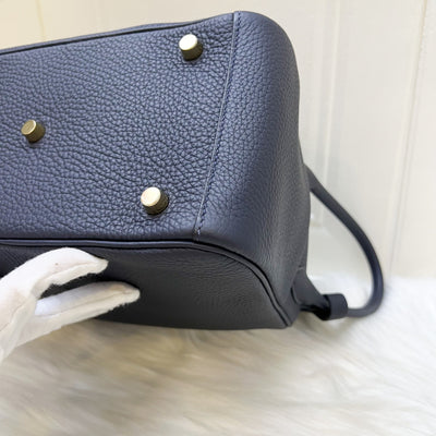 Hermes Lindy 26 in Bleu Nuit Clemence Leather and GHW