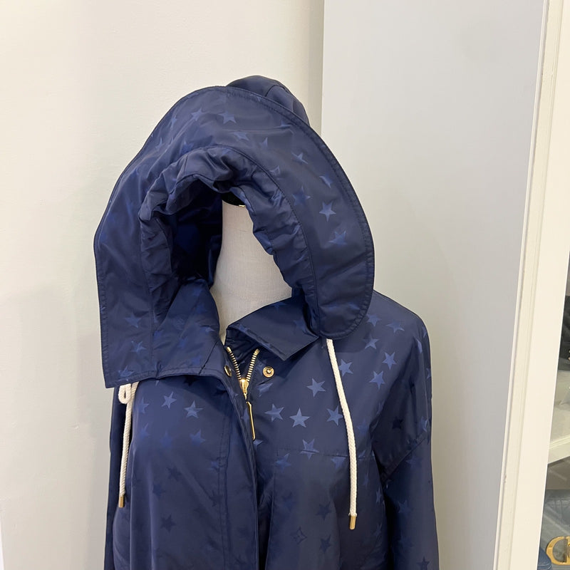 LV Long Hooded Parka in Bleu Nuit (Model: 1AA86G)
