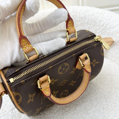 LV Nano Speedy in Monogram Canvas and GHW