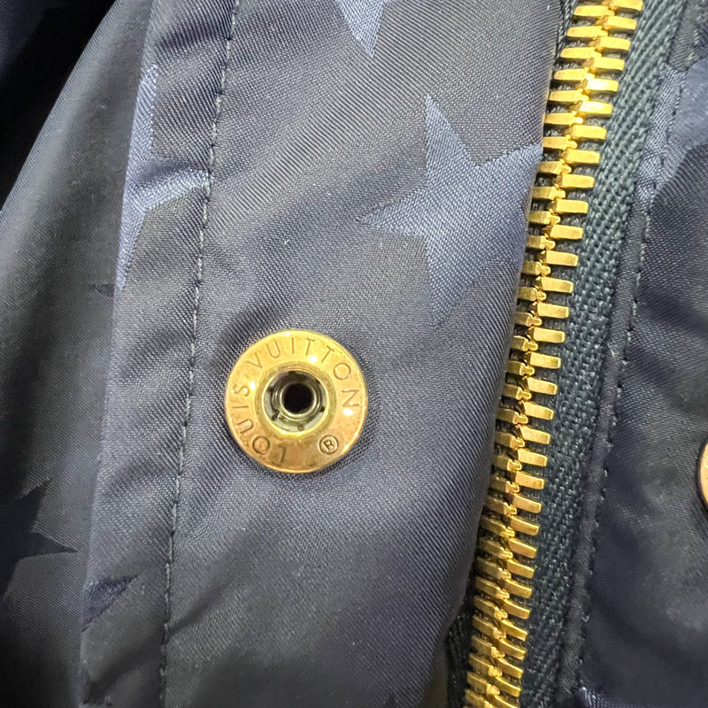 LV Long Hooded Parka in Bleu Nuit (Model: 1AA86G)