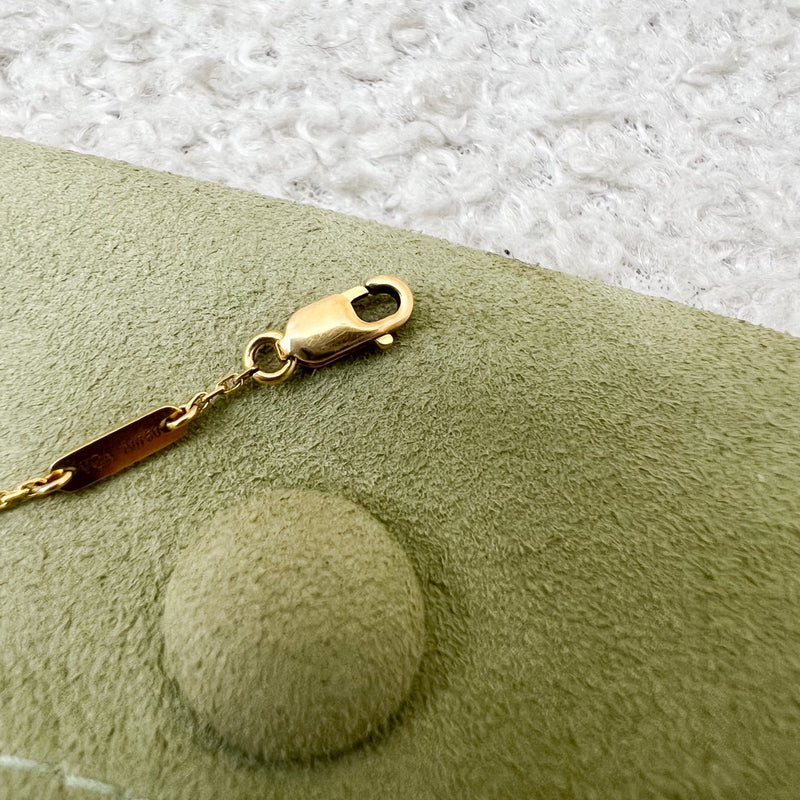 Van Cleef & Arpels VCA Sweet Alhambra 1 Motif Bracelet with Carnelian in 18K Rose Gold (Ref: VCARN59K00)