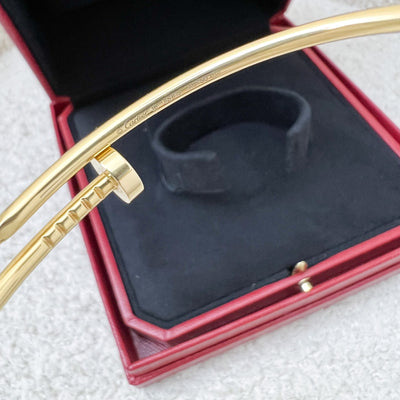 Cartier Juste Un Clou JUC Small Model SM Bracelet in 18K Yellow Gold Sz 16