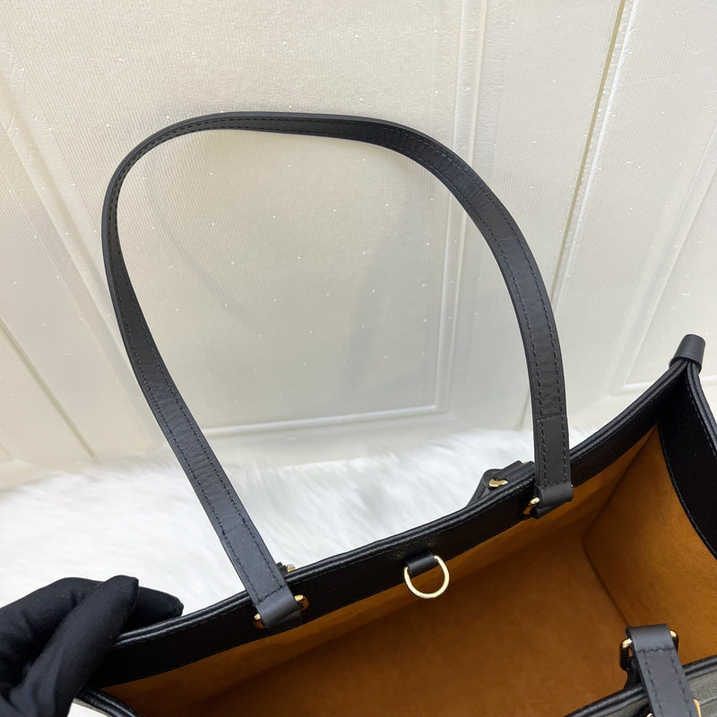 LV Onthego MM in Black Giant Monogram Empreinte Leather and GHW (Model: M45595)