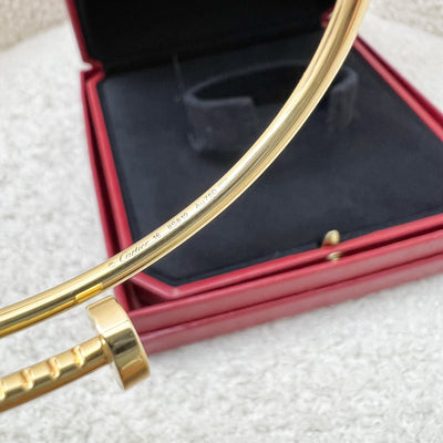 Cartier Juste Un Clou JUC Small Model SM Bracelet in 18K Yellow Gold Sz 16