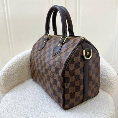 LV Speedy 25 Bandouliere in Damier Ebene Canvas GHW