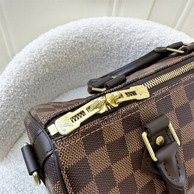 LV Speedy 25 Bandouliere in Damier Ebene Canvas GHW