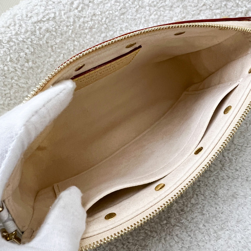 LV Louis Vuitton x Takashi Murakami Pochette Accessoires in Multicolore Blanc Monogram Canvas and GHW (Model: M13404)