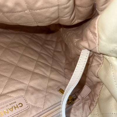 Chanel 22 Medium Hobo Handbag in 23S Pearly Cream Ombre Iridescent Calfskin and AGHW