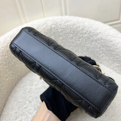 Dior Micro Lady D-Joy Bag in Black Cannage Lambskin and LGHW