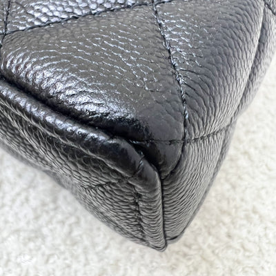 [Brand New Aug 2025] Chanel 25B Vanity / Clutch with Chain (LP Style Bag) in Black Caviar and LGHW (Model: AP4385)