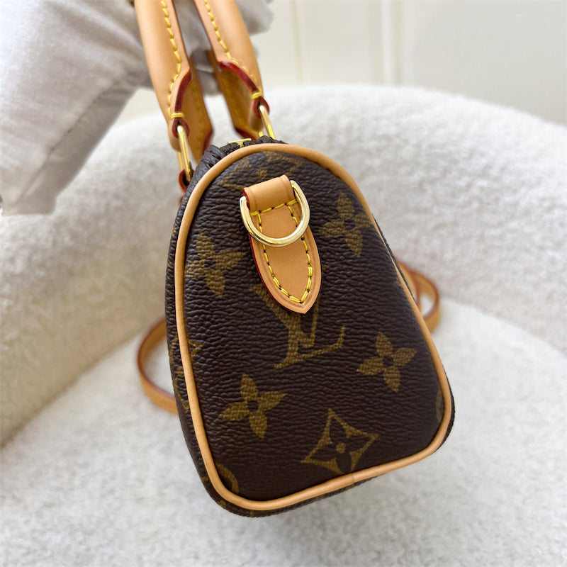 LV Nano Speedy in Monogram Canvas and GHW