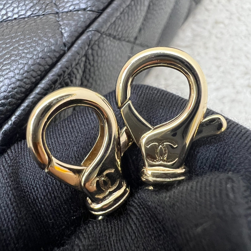 [Brand New Aug 2025] Chanel 25B Vanity / Clutch with Chain (LP Style Bag) in Black Caviar and LGHW (Model: AP4385)