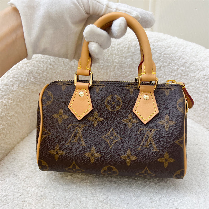 LV Nano Speedy in Monogram Canvas and GHW