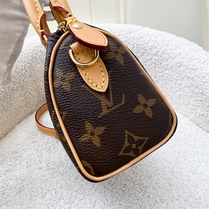 LV Nano Speedy in Monogram Canvas and GHW