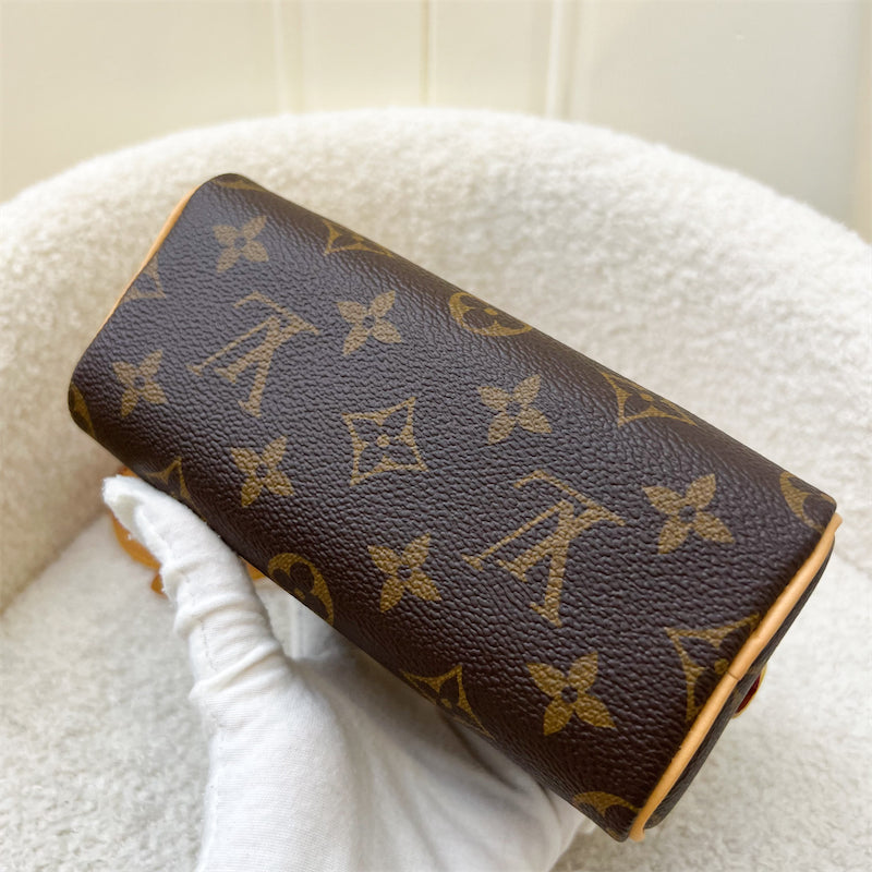 LV Nano Speedy in Monogram Canvas and GHW