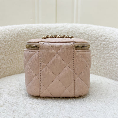 Chanel Mini Cube Vanity in 21C Rose Clair Caviar LGHW