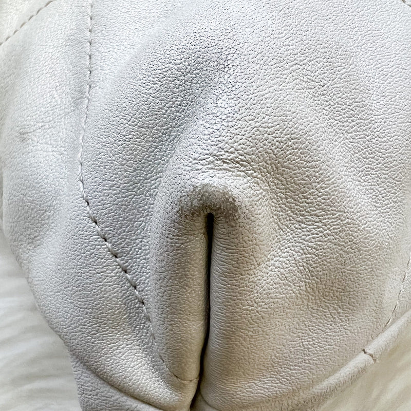 Chanel 22 Medium Hobo Handbag in 23S Pearly Cream Ombre Iridescent Calfskin and AGHW