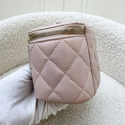 Chanel Mini Cube Vanity in 21C Rose Clair Caviar LGHW