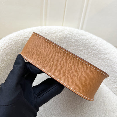 Hermes Mini Evelyne 16 Sellier in Gold Epsom Leather and GHW