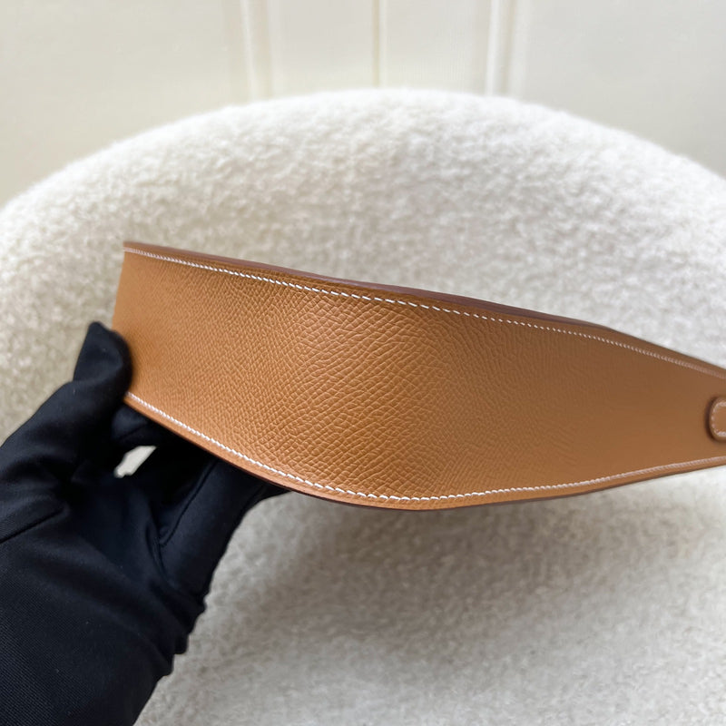 Hermes Mini Evelyne 16 Sellier in Gold Epsom Leather and GHW