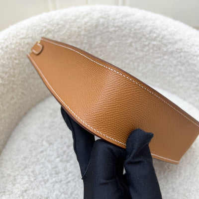 Hermes Mini Evelyne 16 Sellier in Gold Epsom Leather and GHW