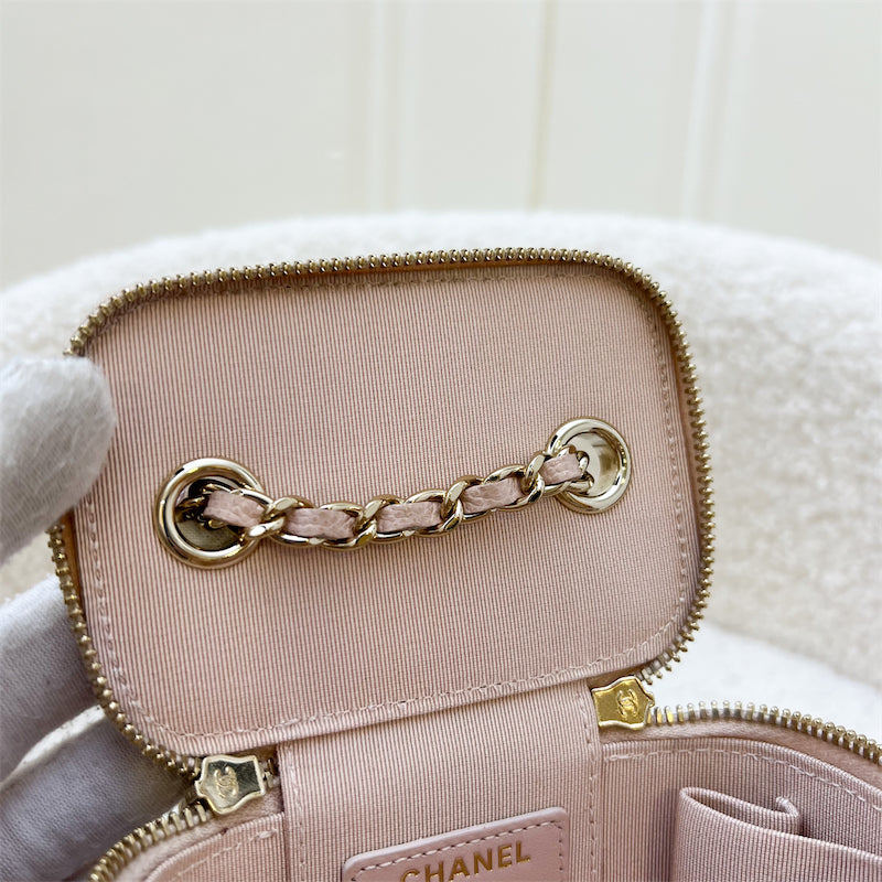 Chanel Mini Cube Vanity in 21C Rose Clair Caviar LGHW