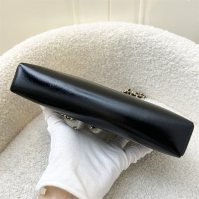 Chanel Nano 31 Clutch with Chain in Black Calfskin and LGHW