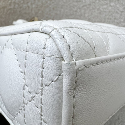 Dior Micro Lady D-Joy Bag in Latte Lambskin and LGHW (Model: S0910ONGE, Colour: M030)