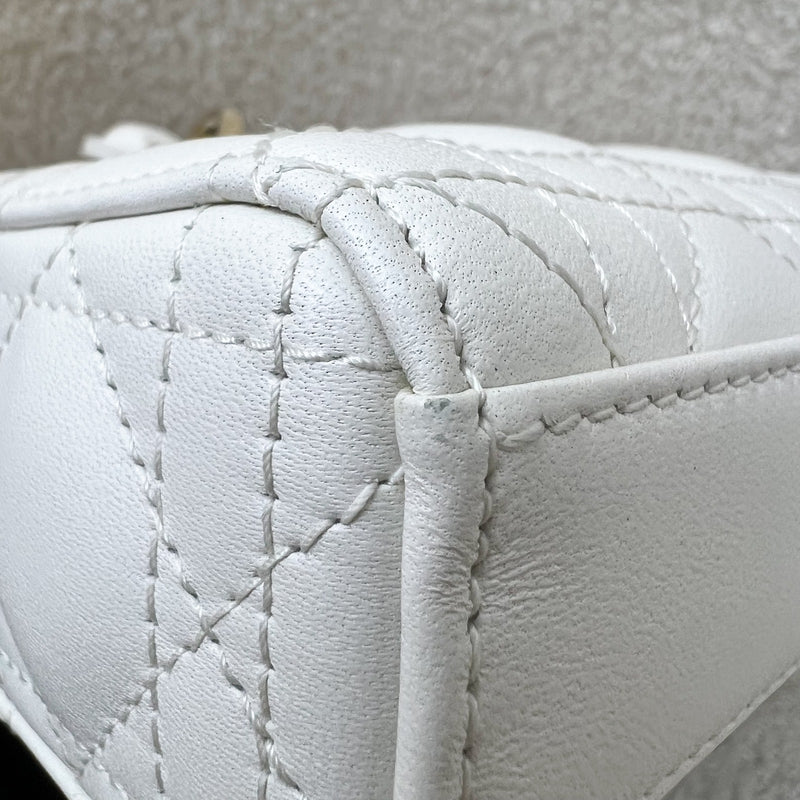 Dior Micro Lady D-Joy Bag in Latte Lambskin and LGHW (Model: S0910ONGE, Colour: M030)