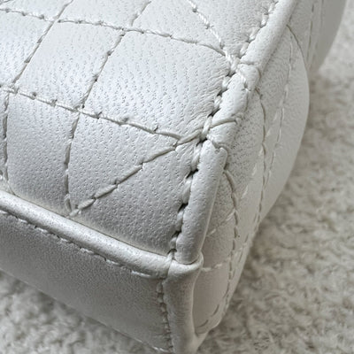 Dior Micro Lady D-Joy Bag in Latte Lambskin and LGHW (Model: S0910ONGE, Colour: M030)