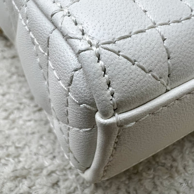 Dior Micro Lady D-Joy Bag in Latte Lambskin and LGHW (Model: S0910ONGE, Colour: M030)