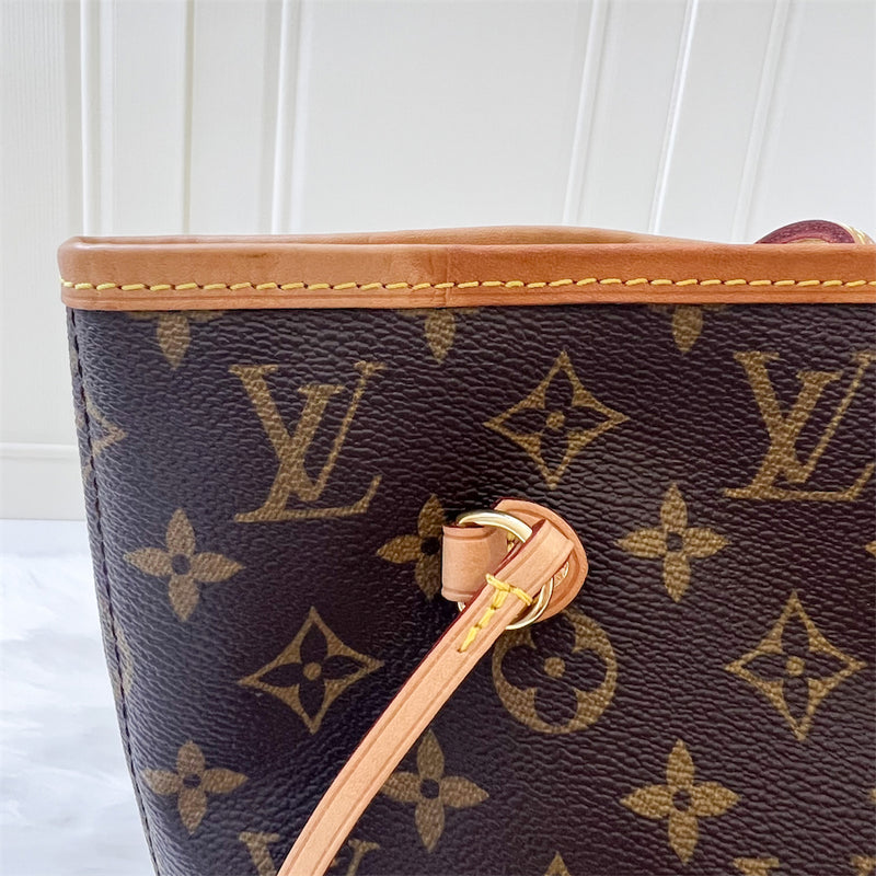 LV Neverfull MM in Monogram Canvas GHW