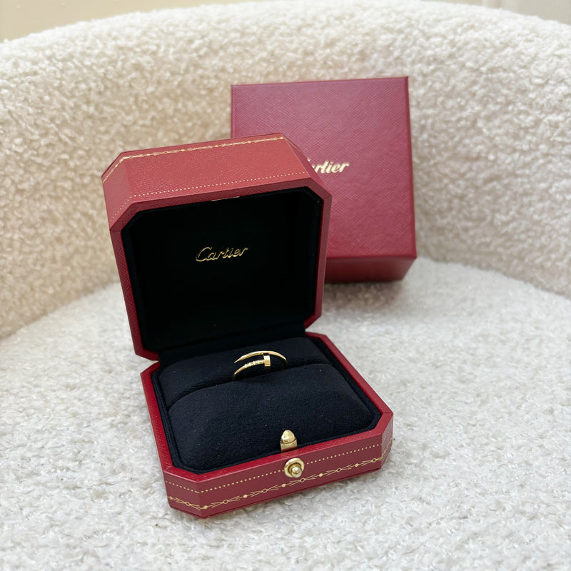 Cartier Juste Un Clou JUC SM Ring in 18K Yellow Gold Sz 52