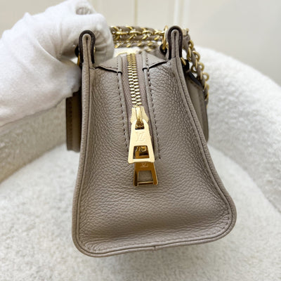 LV Onthego East West in Tourterelle (Grey) / Creme Giant Monogram Empreinte Leather and GHW (Model: M23641)