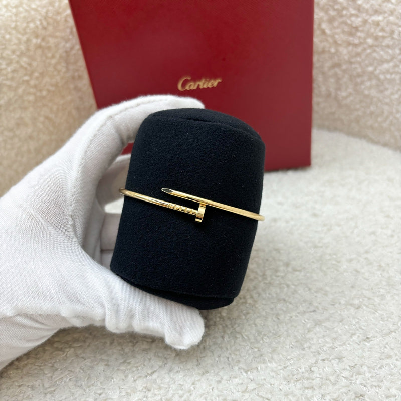 Cartier Juste Un Clou JUC SM Bracelet with Diamonds in 18K Yellow Gold Size 18