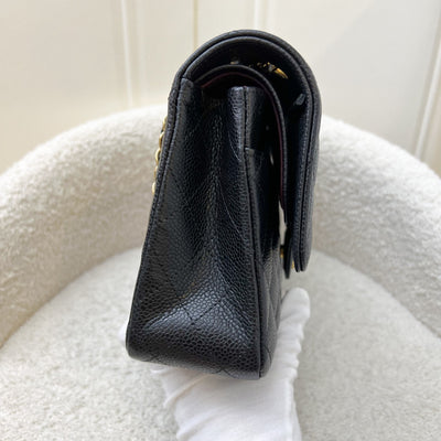 Chanel Medium Classic Flap CF in Black Caviar and GHW