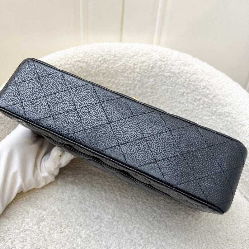 Chanel Medium Classic Flap CF in Black Caviar and GHW