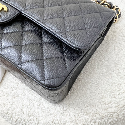 Chanel Medium Classic Flap CF in Black Caviar and GHW