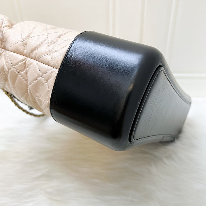 Chanel Large Gabrielle Hobo in Beige Distressed Calfskin and 3 Tone HW