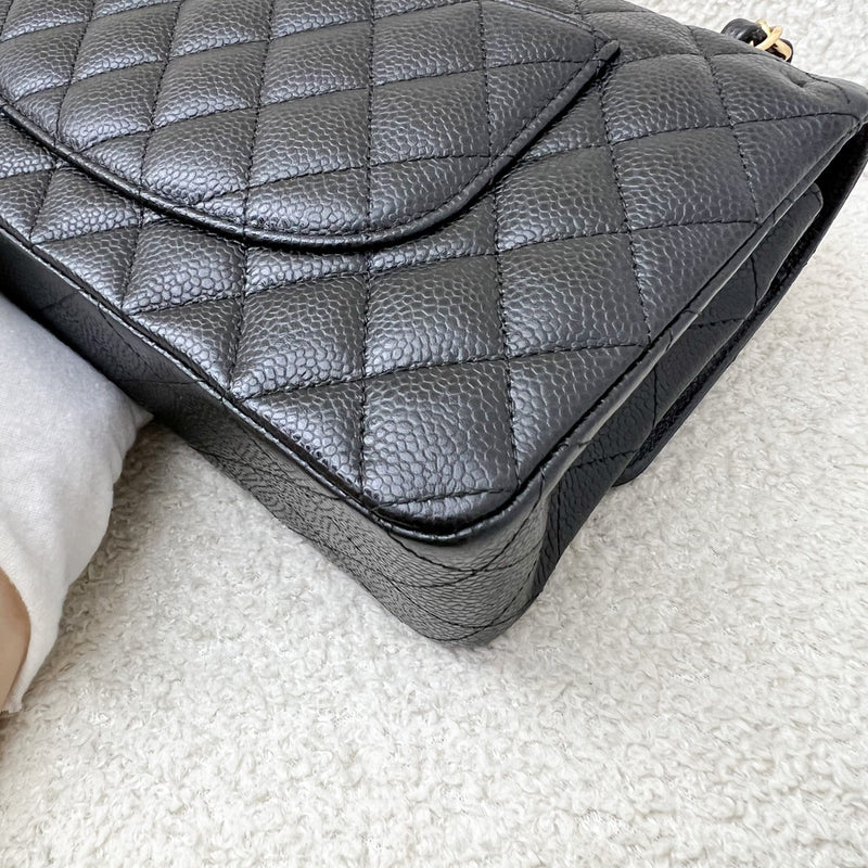 Chanel Medium Classic Flap CF in Black Caviar and GHW