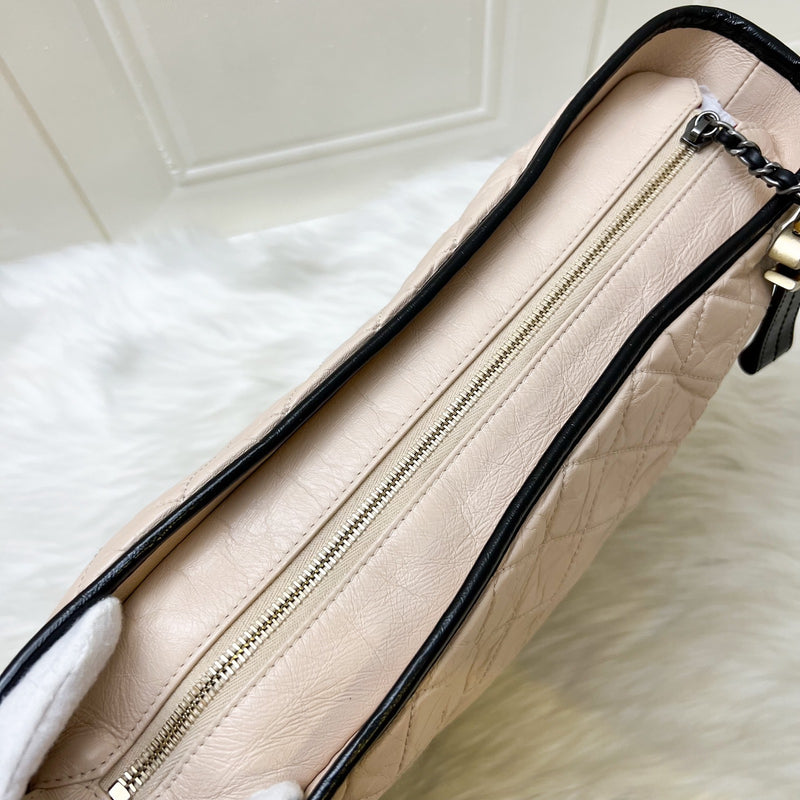 Chanel Large Gabrielle Hobo in Beige Distressed Calfskin and 3 Tone HW