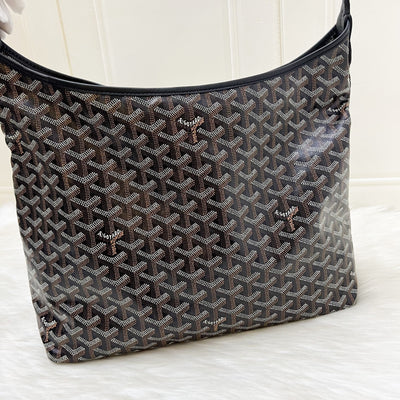 Goyard Boheme PM Hobo Bag in Black Signature Goyardine Canvas