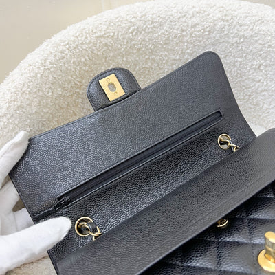 Chanel Medium Classic Flap CF in Black Caviar and GHW