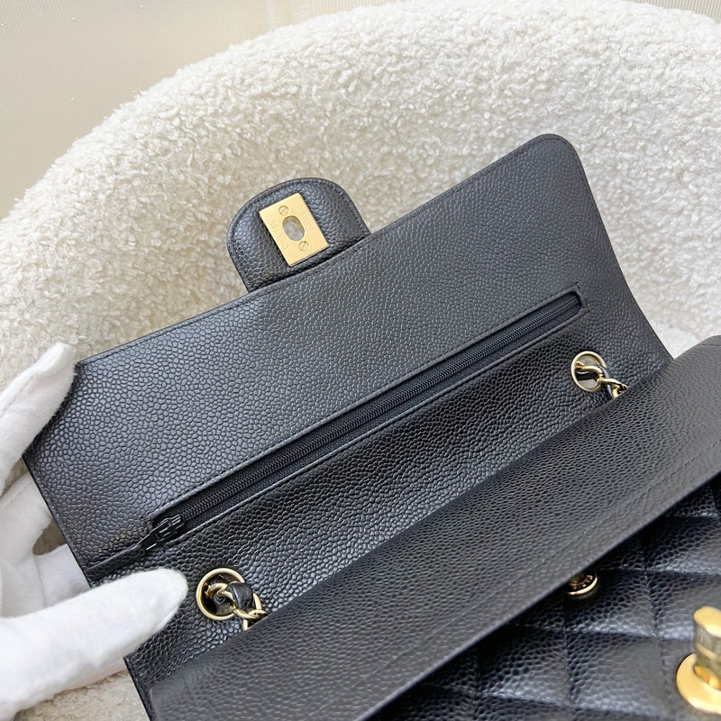 Chanel Medium Classic Flap CF in Black Caviar and GHW